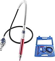 Vista 9 de QWORK Air Micro Grinder, 2 juegos de mini lápiz de 1/8 pulgadas, herramienta de corte neumática para lápiz, 65000 RPM velocidad libre