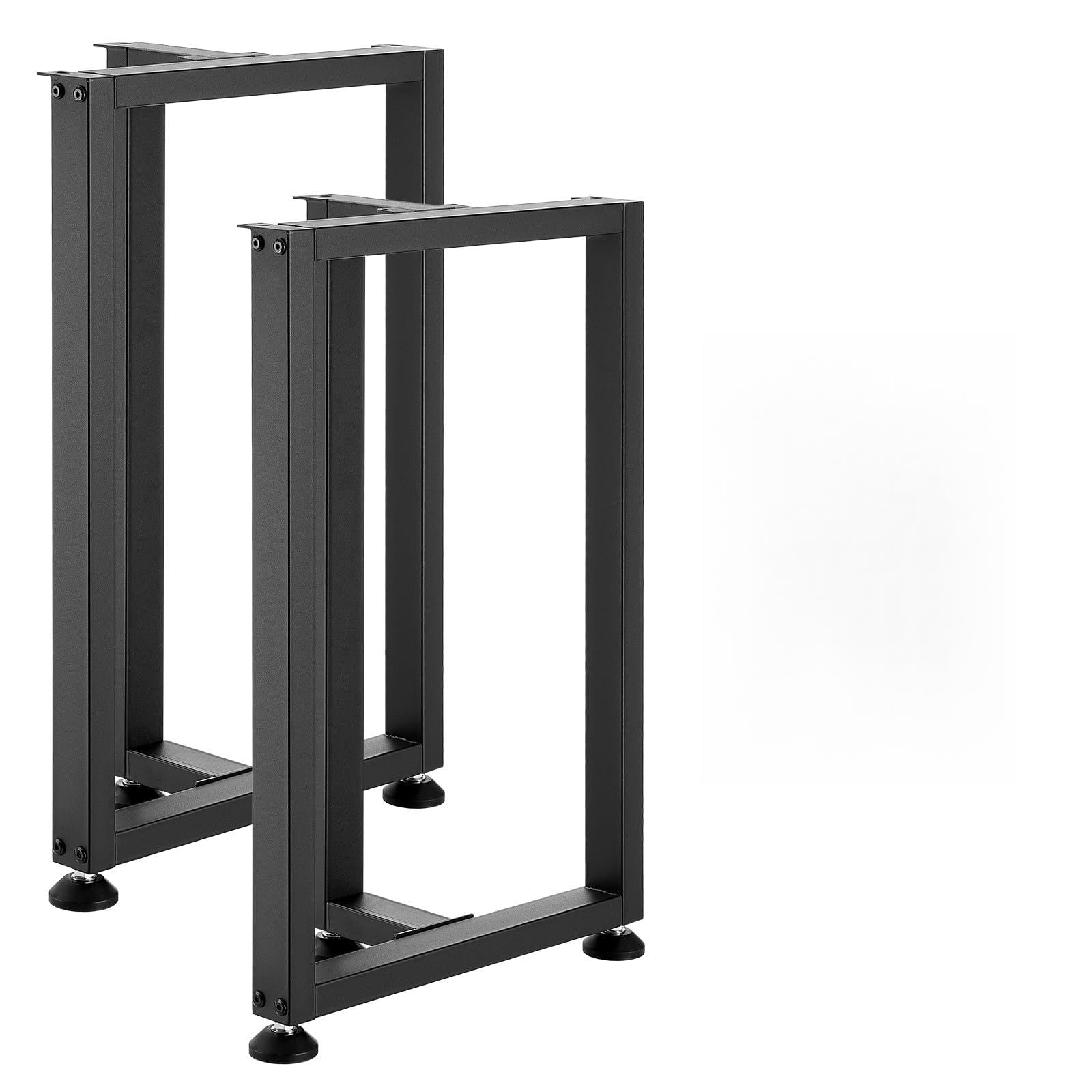 VEVOR Gambe per Tavolo in Acciaio, Gambe per Scrivania Smontabili a Forma di T con Tubo Quadrato, Design Modulare, Montaggio Semplice, Carico Max. 1000 kg, 74 x 45 cm, Set da 2, per Tavolo da Bar