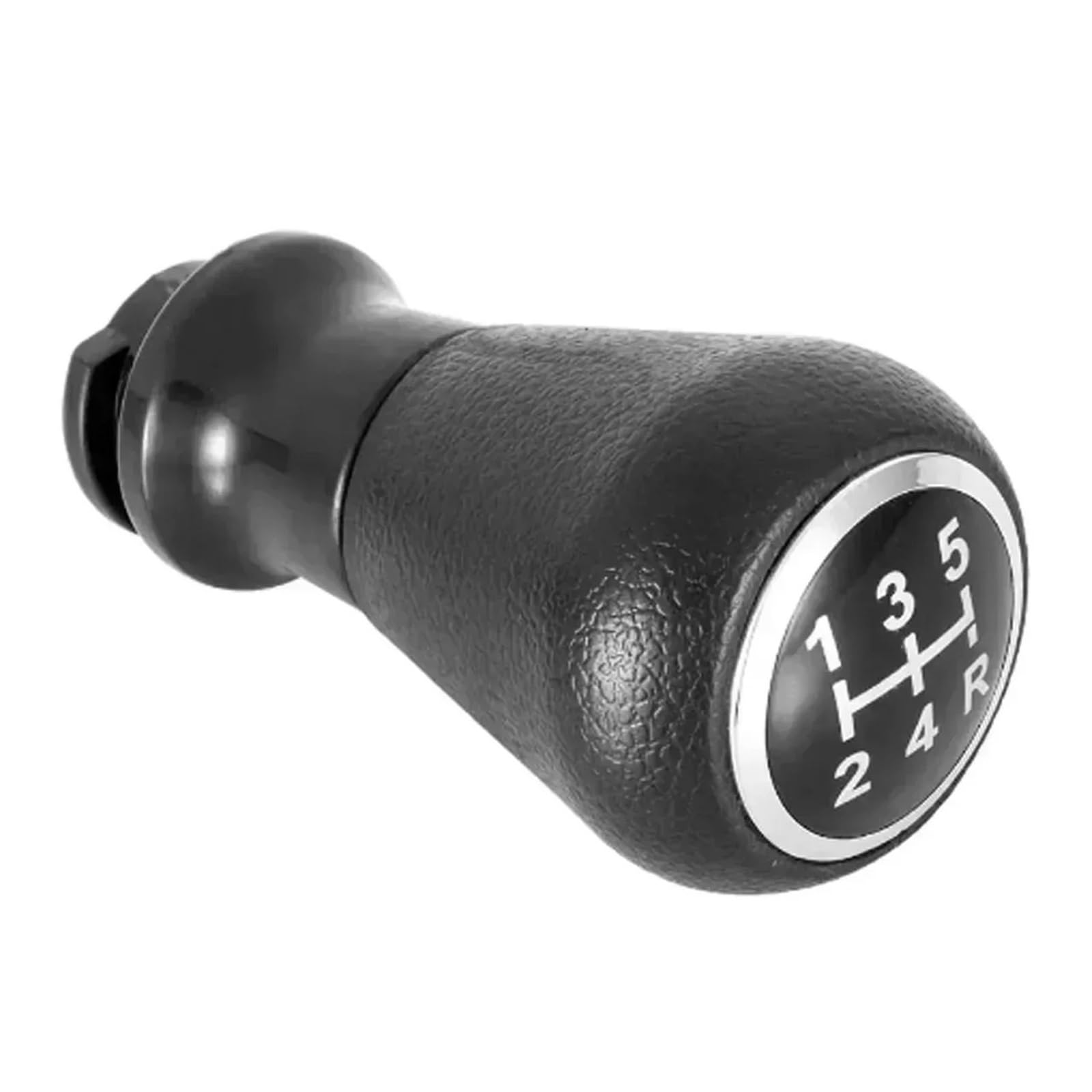 Glblpexelr Black Leather Gear Knob For Peugeot 206 207 306 307 308 3008 406 4007 Gear Lever Handball 5-Speed Shift Transmission Knob Head(Black)