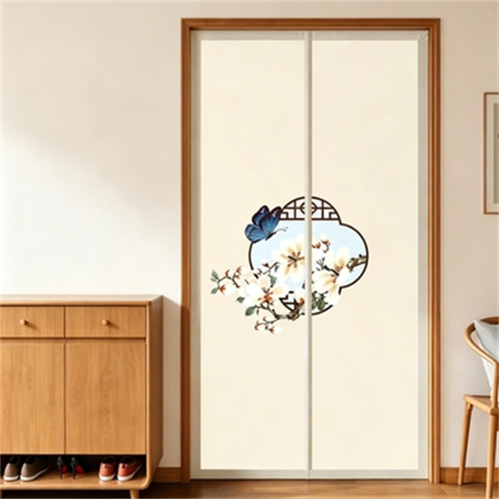 Moustiquaire porte magnétique rétro papillon 90x190cm rideau anti mouche balcon