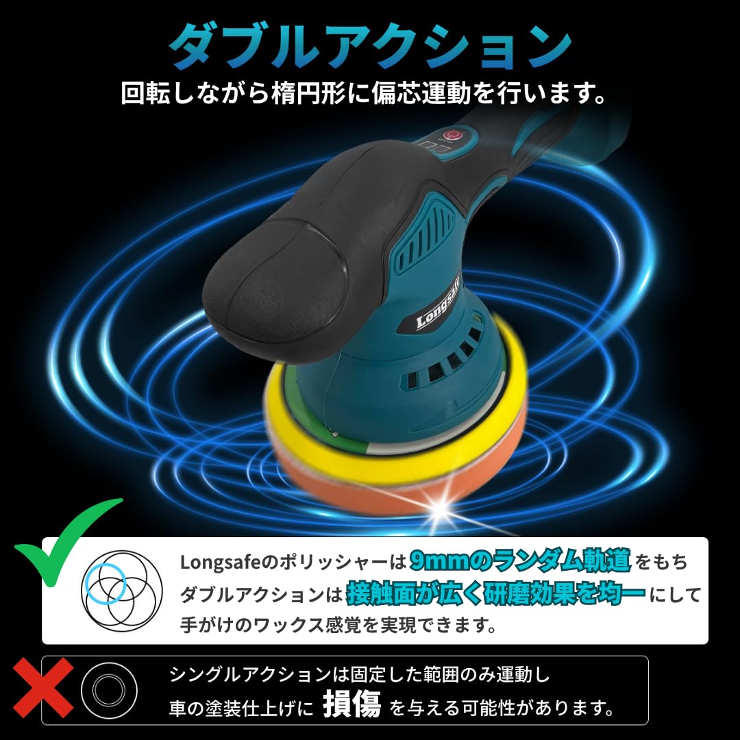 Amazon | マキタ 互換 ポリッシャー バッテリー 充電器 セット 車 軽量