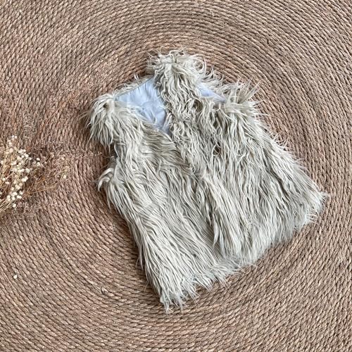 D&J DON&JUDY D&J Girl's Faux fur Vest Winter Coat Outwear Waistcoat Outerwear Cardigan Tops For Photo Shoot2