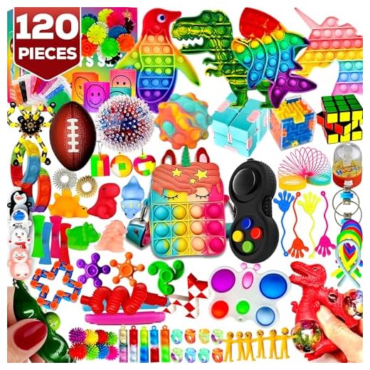 120 Pack Fidget Toys Set,Pop Sensory Party Favors Gifts for Kids Adults Boy Girl Stocking Stuffers Autistic Bulk Goodie Bag Filler Treasure Box Classroom Prizes School