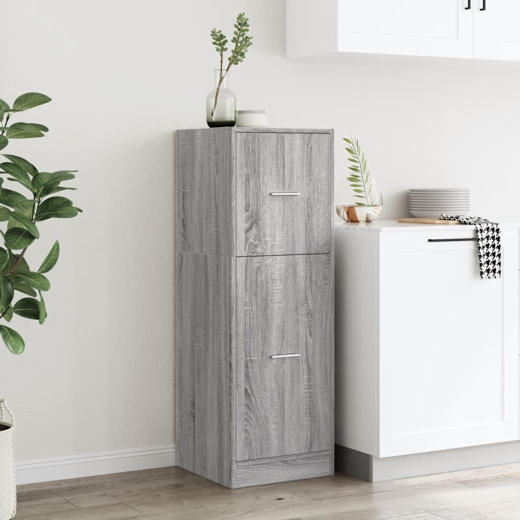 Armario farmacéutico Sonoma gris 40 x 41 x 118 cm botiquín botiquín farmacia armario farmacia armario de madera