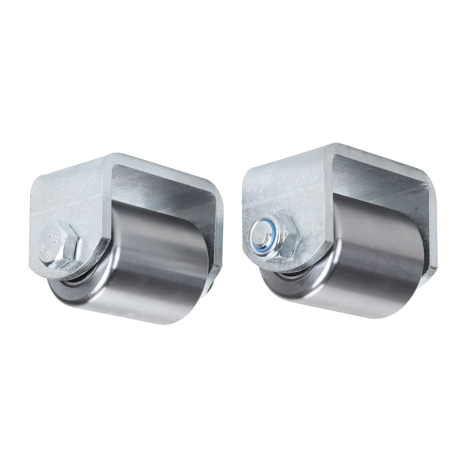 Rodillos de acero soldados de 2 pulgadas en rodillos de acero para cargas pesadas ruedas Skid para remolque Micro Mini Rodillos 2 Piezas Ralla para Empalme de Grasa Proteger el marco