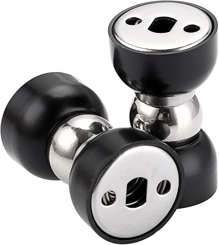 Miniatura 6 de Sumnacon 2 potentes topes magnéticos para puerta, mini topes de puerta de acero inoxidable con tornillos, topes de puerta de magnetismo resistente