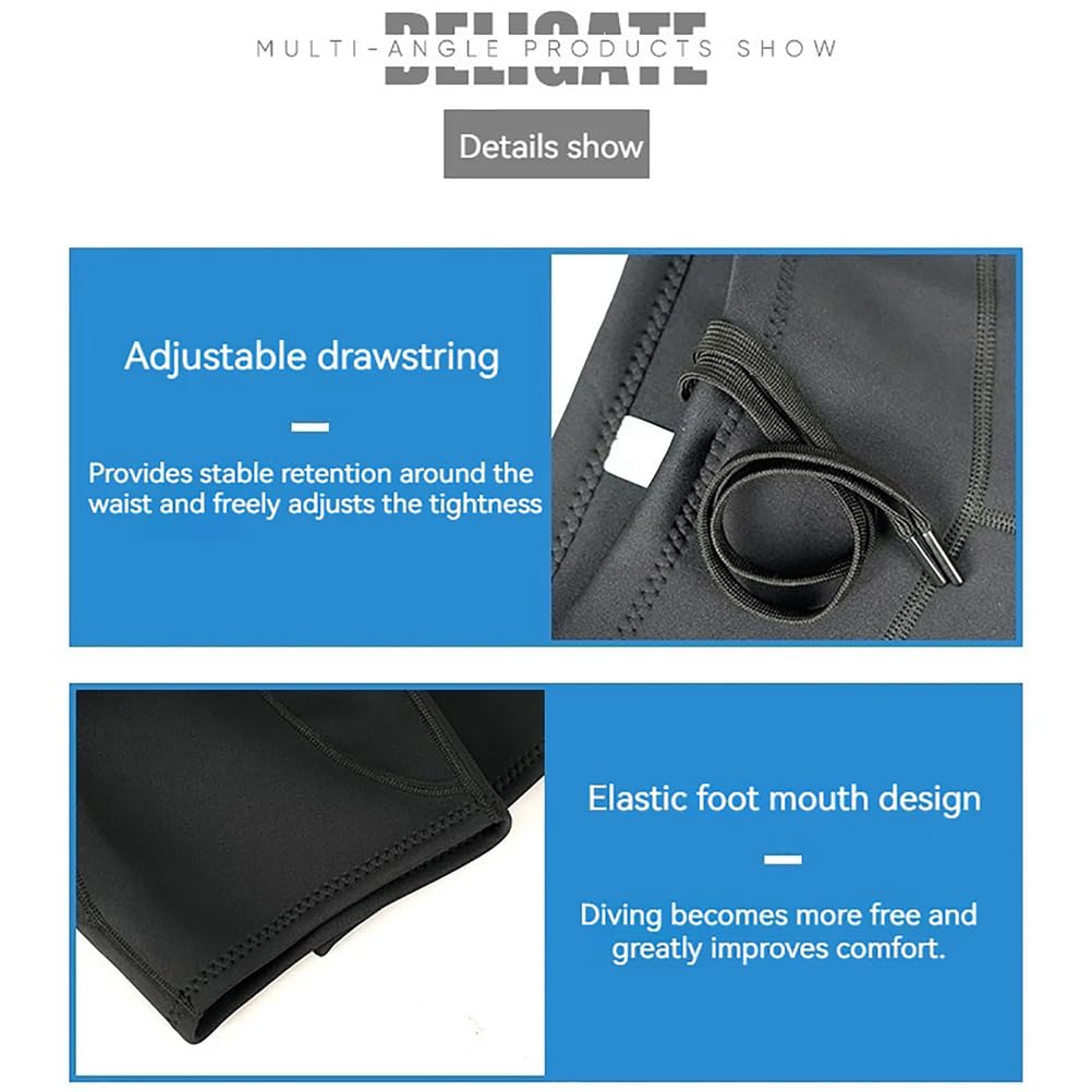 Shorts en Néoprène 2Mm pour Hommes et Femmes, Shorts de Plongée Protection UV pour Rester Au Chaud Lors du Surf, Snorkeling, Natation Et Plongée