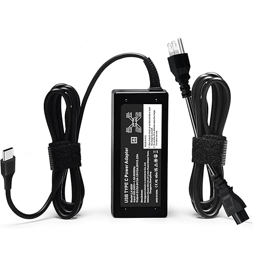 Replacement for Dell Laptop Charger,65W USB C Laptop Charger for Dell Latitude 5520 5430 5420 5530 7430 7420 2in1,Dell XPS 9310 9320 9360 9350/Dell Chromebook 3100 Type C AC Power Adapter Cord