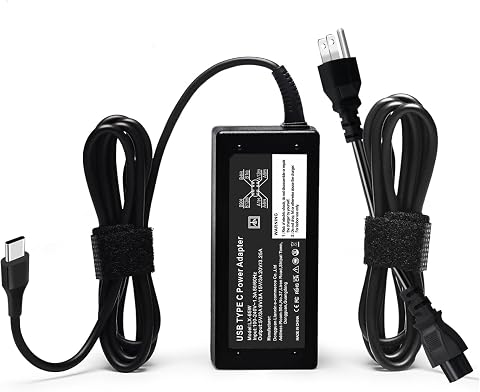 Replacement for 65W Dell Laptop Charger USB-C Compatible with Dell Latitude Chromebook XPS 65 Watt USB Type C