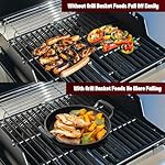 onlyfire Pre-Seasoned Cast Iron Skillet, Round Frying Pan with Nonstick Grill Surface and Dual Handles, 10 Inch Cast Iron Pan - Compatible With All Stovetops - Oven Safe & Rust Resistant - Image 5