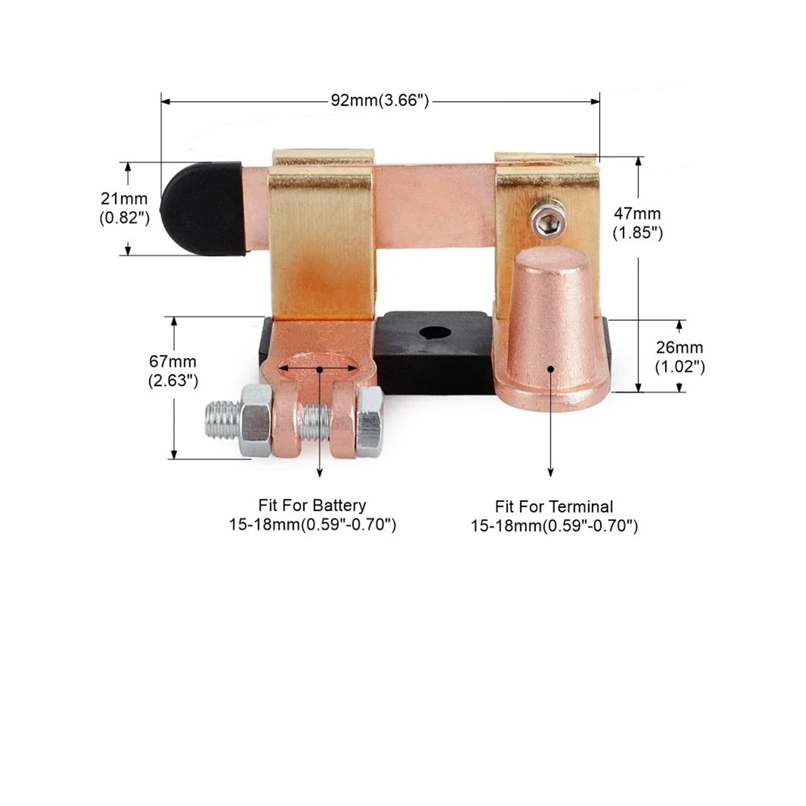 Aislador de Corte de energía, Interruptor de desconexión de batería, 12V, 24V