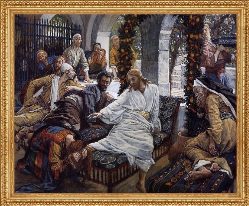 Art Oyster James Tissot Mary Magdalenes Box of Very Precious Ointment - 20 x 25 Premium Canvas Print