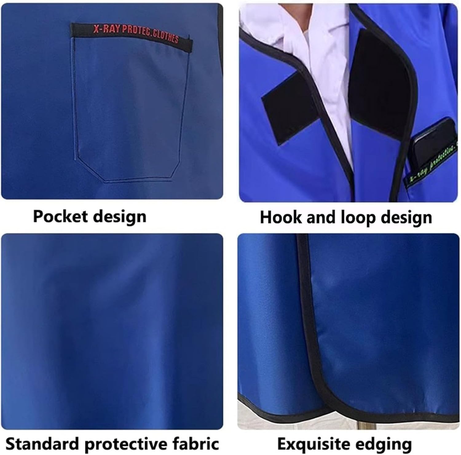 Kanduo Röntgen-Schutzkleidung Röntgen-Schutzweste aus Blei, Strahlenschutzkleidung aus Blei for Röntgengeräte von Zahnärzten(0.5mmpb,M)