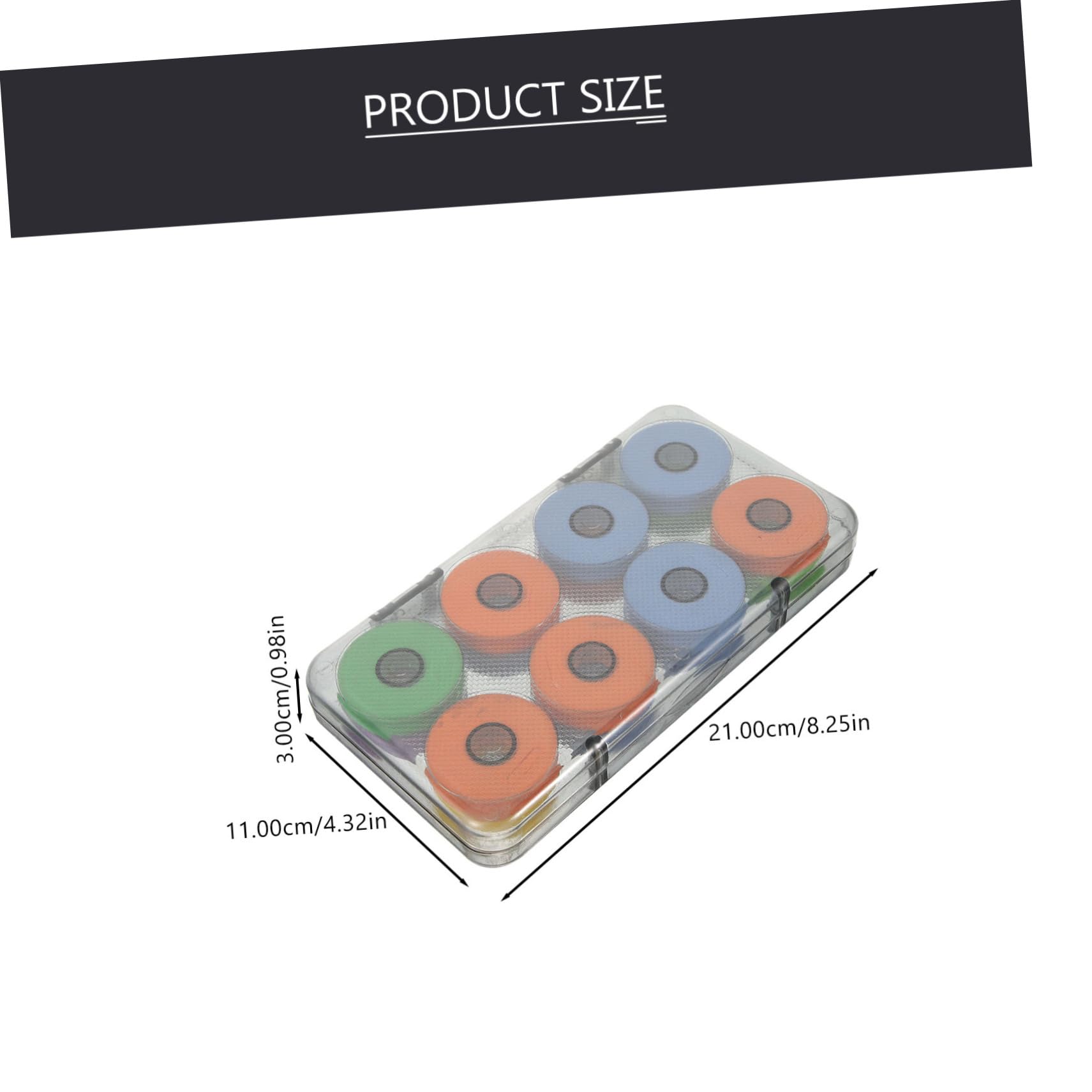 KESYOO Fishing Gear Set Eva Foam Main Spool Organizer Line Holder Reel Case Storage Box for Fishing Line