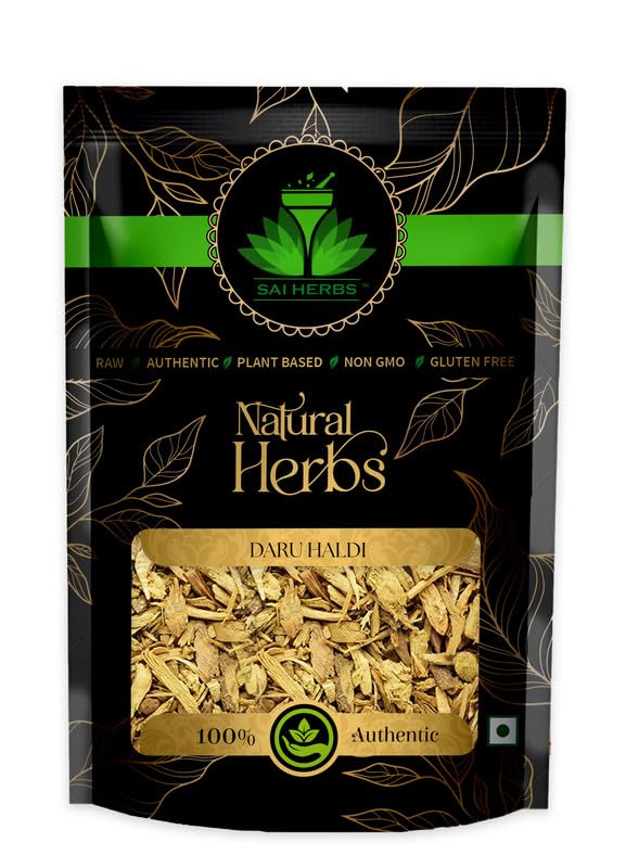 SAI HERBS Daru Haldi Chaal | Berberis Aristata | Indian Barberry Daru Haldi Chips | Pure & Natural (500 Grams)