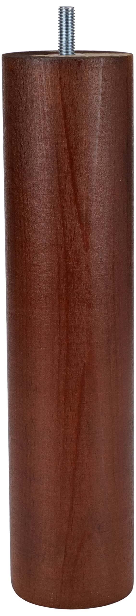 La Fabrique de Pieds AM20170061 Jeu de 4 Pieds de Lit Cylindres Bois Teinte Merisier 15 x 7 x 7 cm
