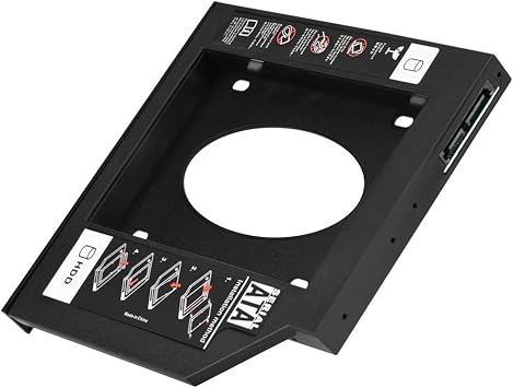 Yctze 2.5" SSD Enclosure Adapter for Laptop 9.5mm/12.7mm Dual Boot Support 12.7mm