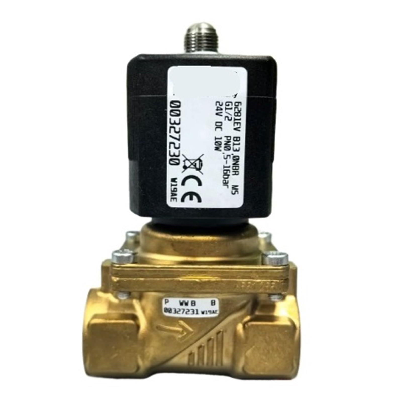 ELZNSQQK Diaphragm Solenoid Valve 6281EV B DN13 G1/2 24VDC 10W 00327230