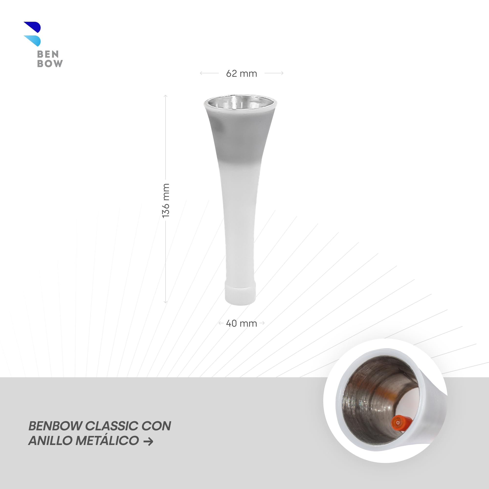 BenBow Imbuto Ricambio Per Pistola Pulizia Aria Compressa - Interno Acciaio Inox - Compatibile Serie PRO Blue Storm - Foto 3