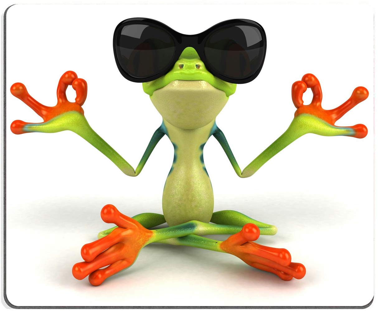 Caroline's Treasures Frog Love Songs Mouse Pad - Multifunctional Large Mat & Heat Resistant Trivet