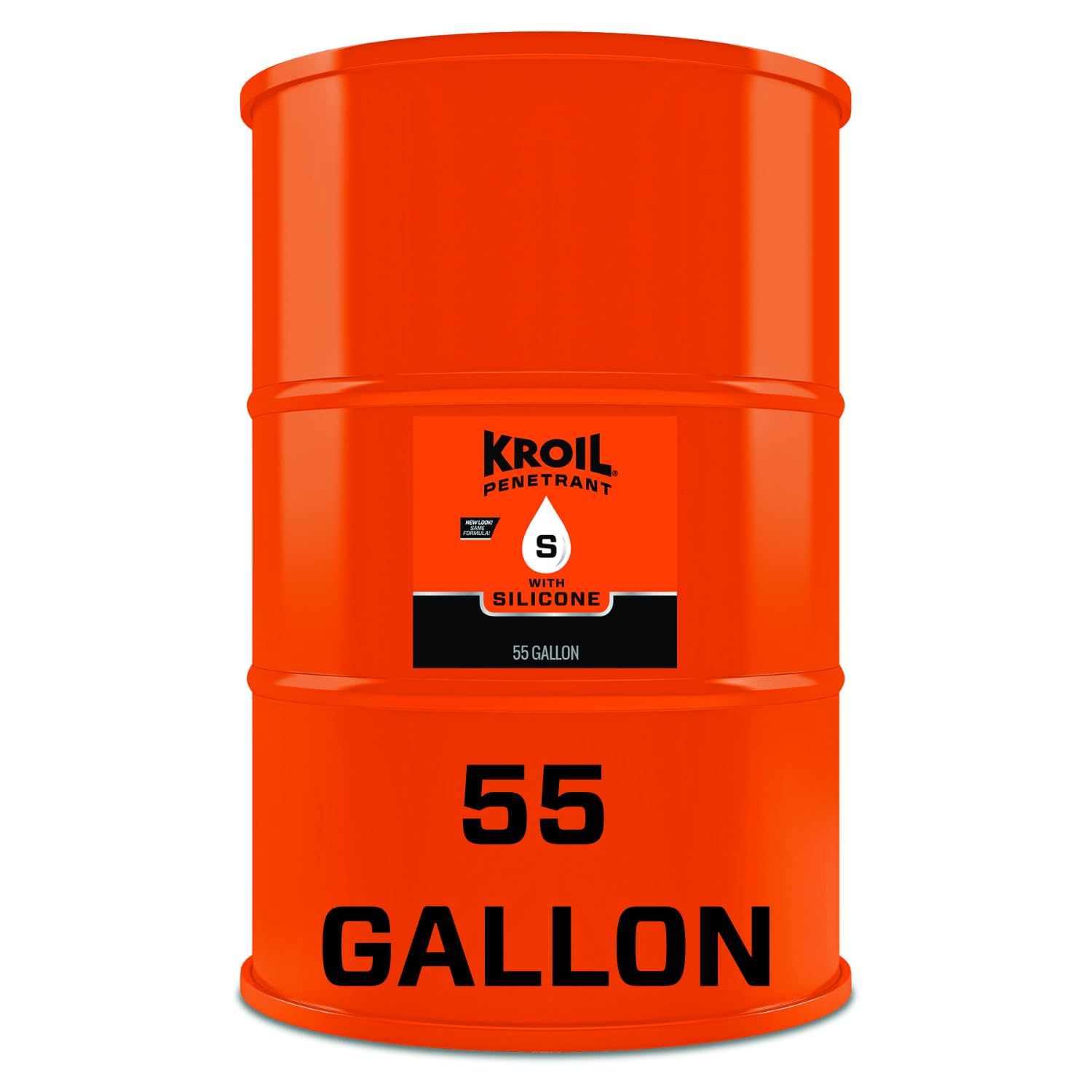 Kroil Penetrating Oil with Silicone (Liquid-55 Gallon Drum-Single) | Penetrant for Rusted Bolts, Metal | Lubricant for Hinges, Chains, Moving Parts (SK551)