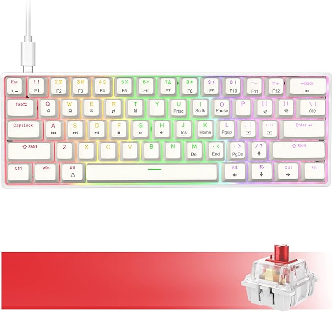 dierya dk61se wired 60 percent mechanical keyboard