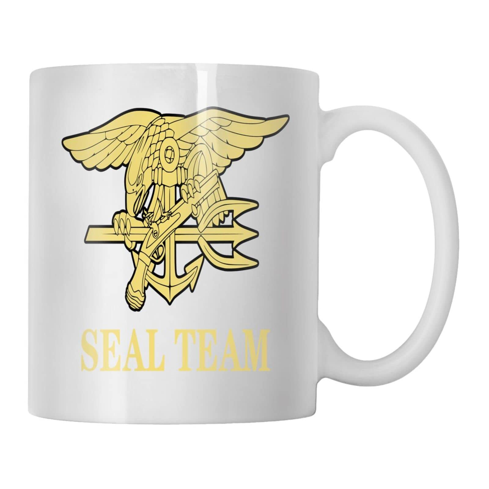 VOLTX DESIGN - Printed Us Navy Seal Team Usn Seals Ceramic Coffee Mug (330ml)