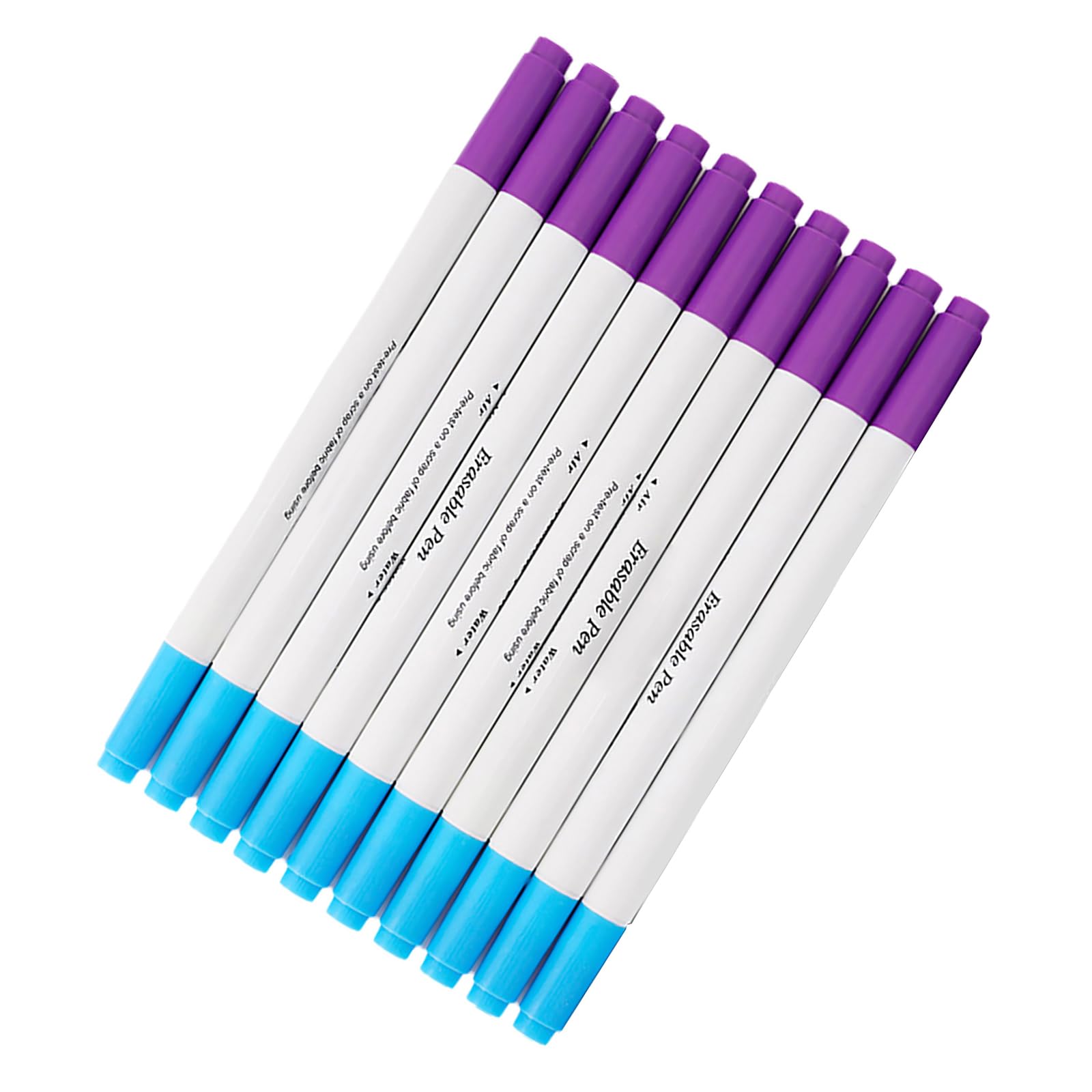 Nucelit 10 Pcs Fabric Markers Pens Water Soluble Pen Water Erasable Pen Sewing Fabric Markers Temporary Marking
