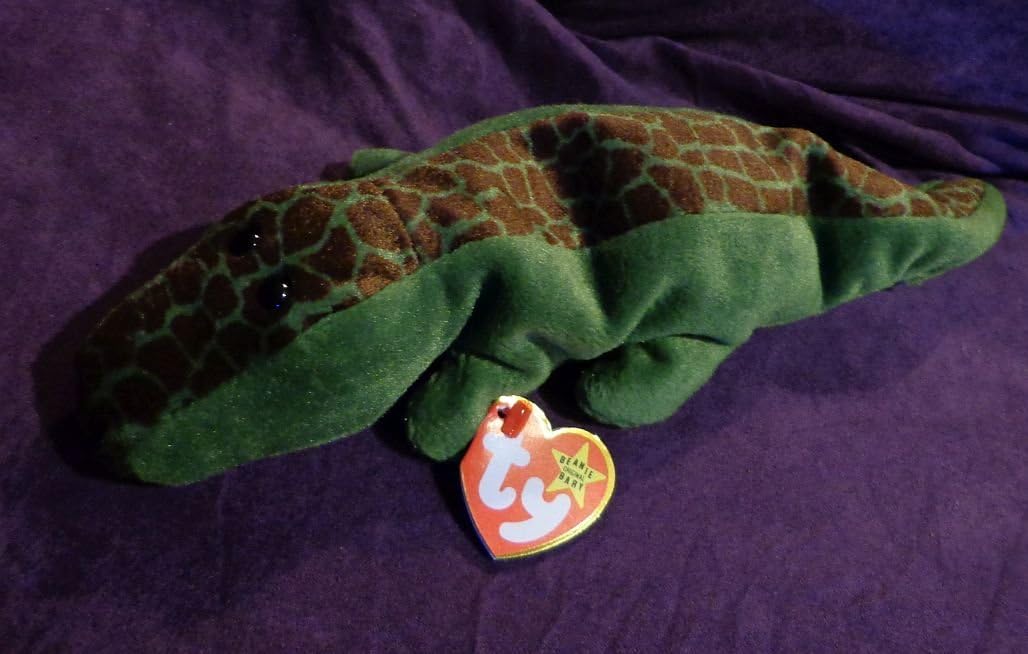 RARE Retired "Ally the Alligator" Ty Beanie Babies w/MINT tags, PVC Pellets, No # Stamp, (3) Errors