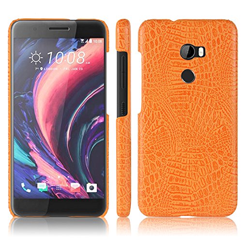 Compatible con HTC One X10 Funda,Funda Protectora para teléfono 2 en 1 (PC+Piel) Yellow