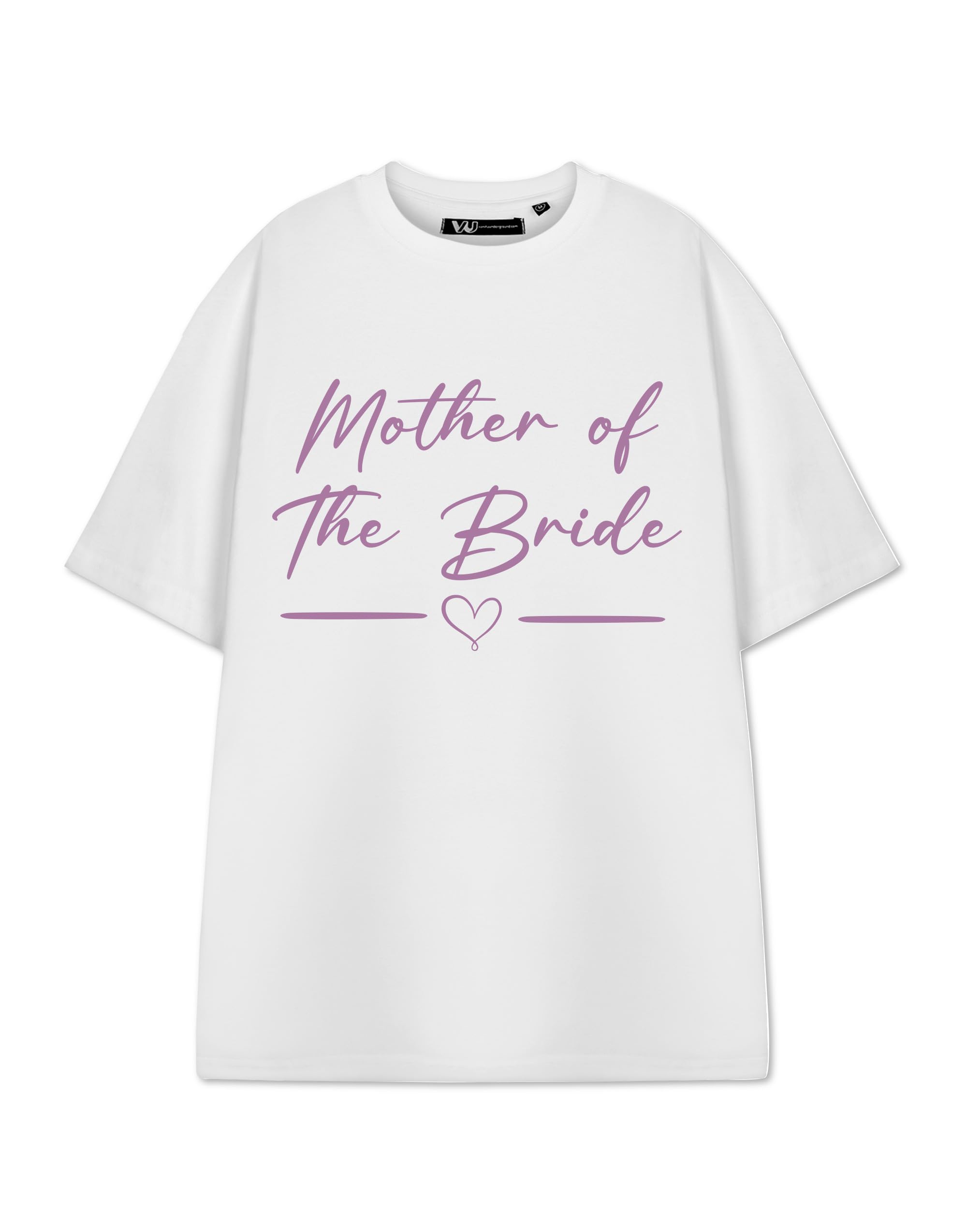 Show Me The Merch Women's White - Mother Of The Bride Mother Of The Bride White Short Sleeved T-Shirt | Graphic Tee For | Wedding Party Apparel Top | Bridal Shower Gift | Elegant Mother Of The Bride Tee