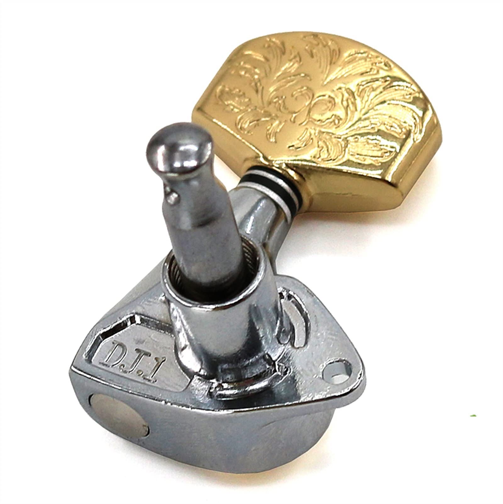 Mechanische Stimmwirbel Bakelwood Folk Guitar Fully Closed String Knob Silber Gold Quasi-Knob Shaft Winding Saitenkurbel