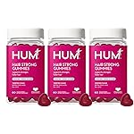 HUM Hair Strong Daily Hair Growth Gummies with Biotin, Zinc, Vitamin B12 to Support Growth, Folic Acid & Vitamin B12 Gummy Vitamins for Healthy Hair Support for Women and Men, 180 Gummies