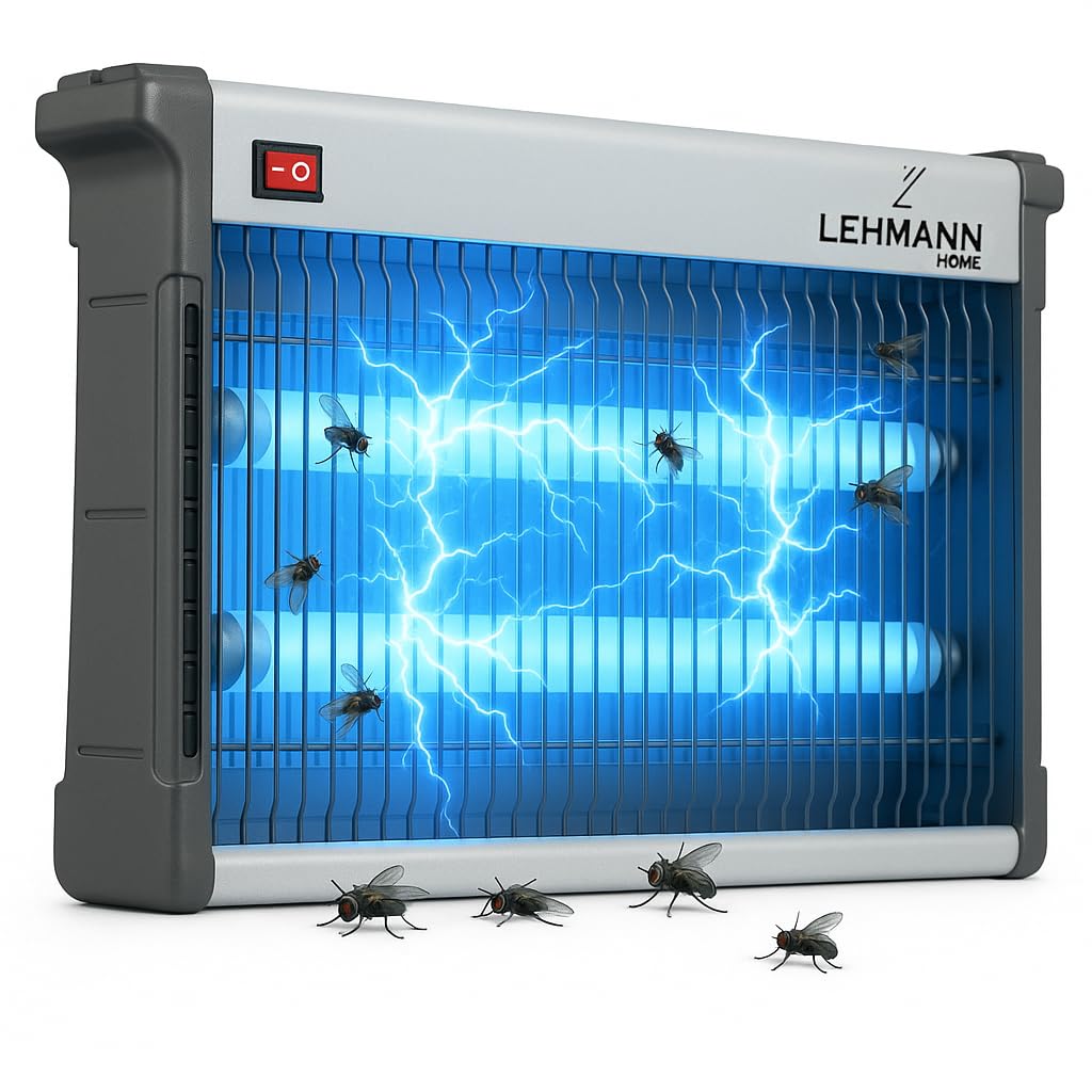 LEHMANN Lampe Anti Moustique Électrique 26 W 150 m² Silencieux Anti Insectes