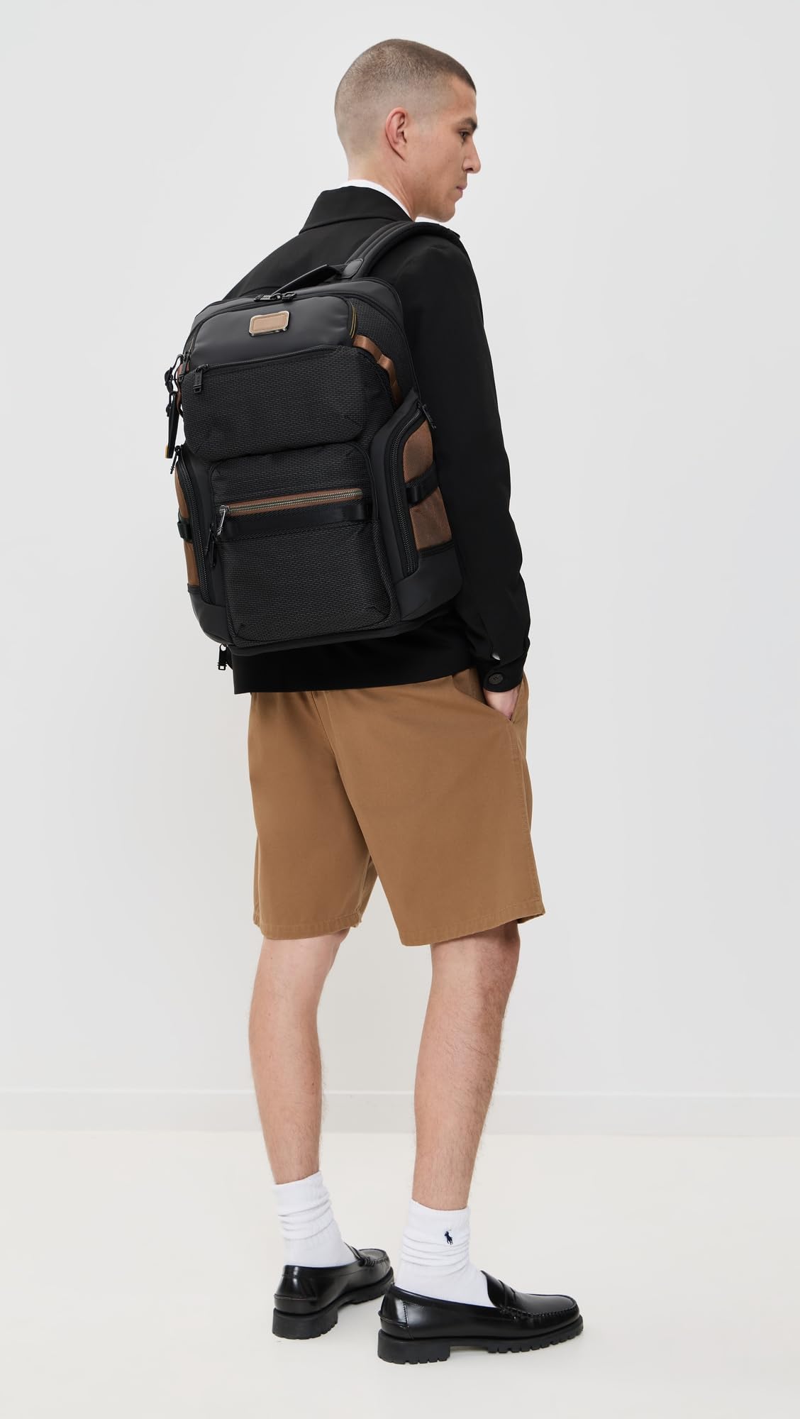 Tumi Mochila Nomadic para hombre, Negro Onyx, Talla única, Moderno