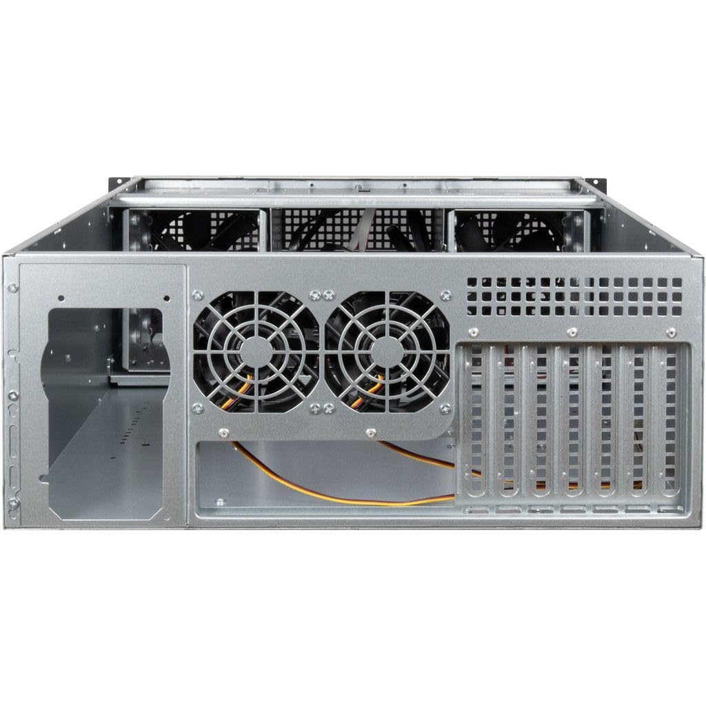 InteR-Tech 4u 40255 Supporto Nero, Grigio (inteR-Tech Ipc 4U-40255 - RacK-Monterb)