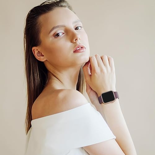 Miniatura 5 de TRA Paquete de 3 correas elásticas de silicona compatibles con Apple Watch de 1.496 pulgadas, 1.575 pulgadas, 1.614 pulgadas, 1.654 pulgadas, 1.732