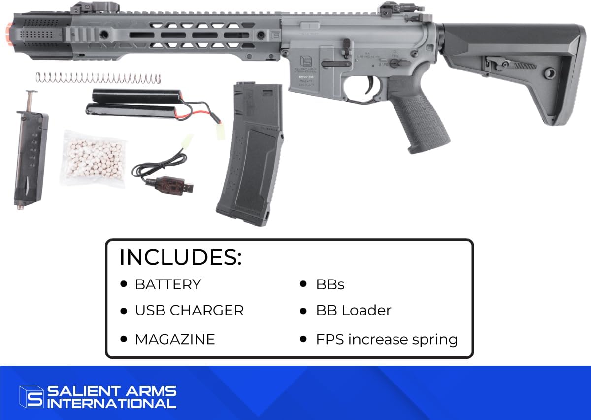 Evike x 6mmProShop SAI Gry M4 Airsoft Gun AEG Rifle Package