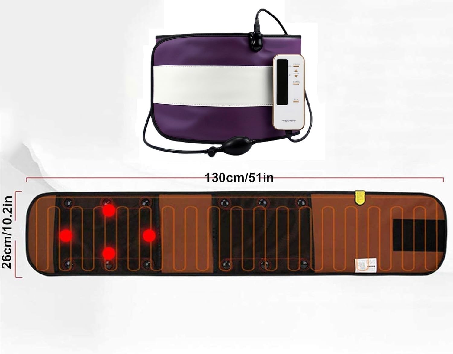 Quemador De Sauna con Cinturón De Masaje Eléctrico Portátil para Hombres Y Mujeres, Equipo para Quemar Grasa para Adelgazar Y Tonificar El Quemador De Grasa del Vientre, Promover La Digestión