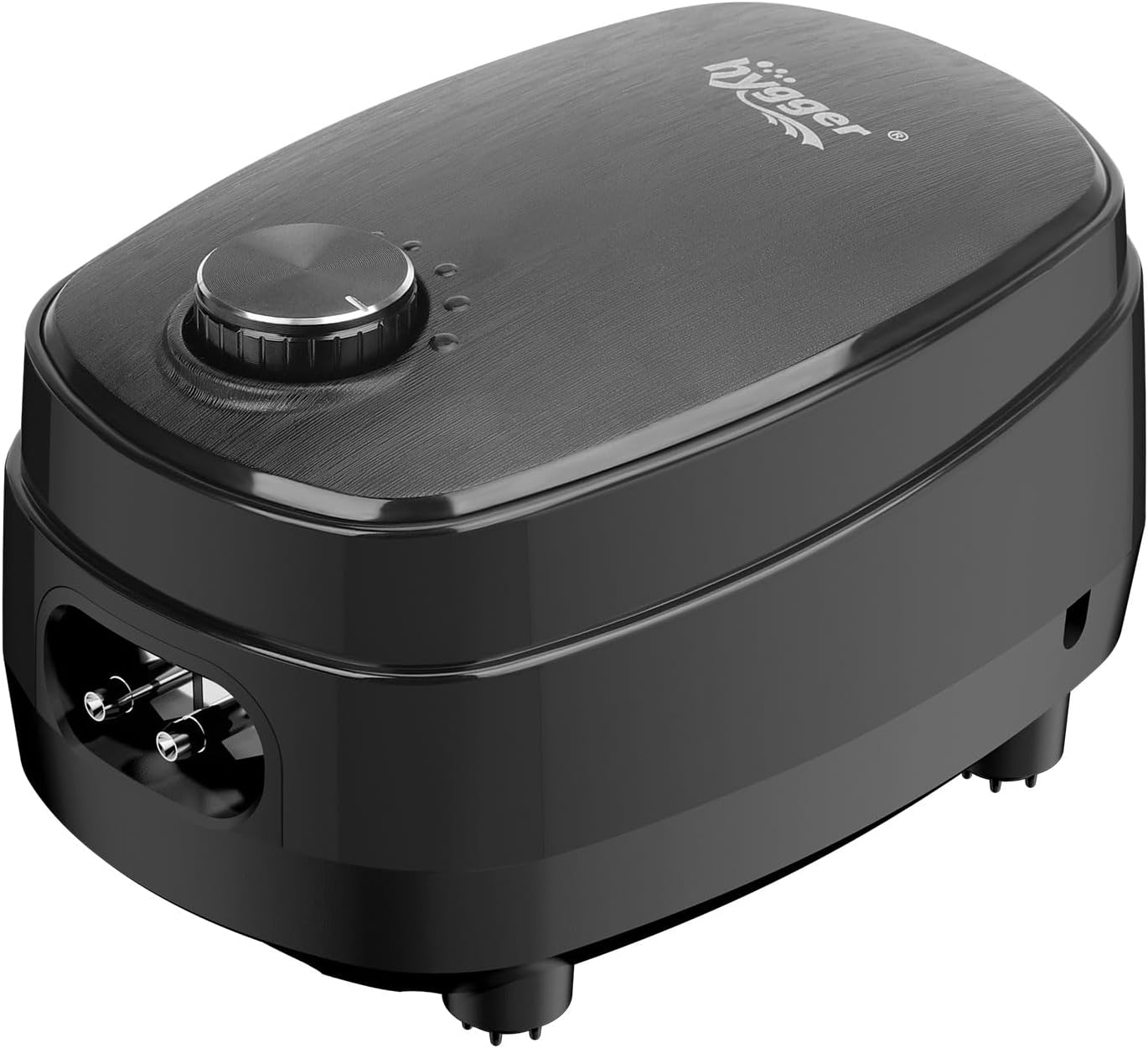 hygger Aquarium Air Pump Kit Powerful Airflow Adjustable Quiet Fish Tank Aerator Dual Outlet