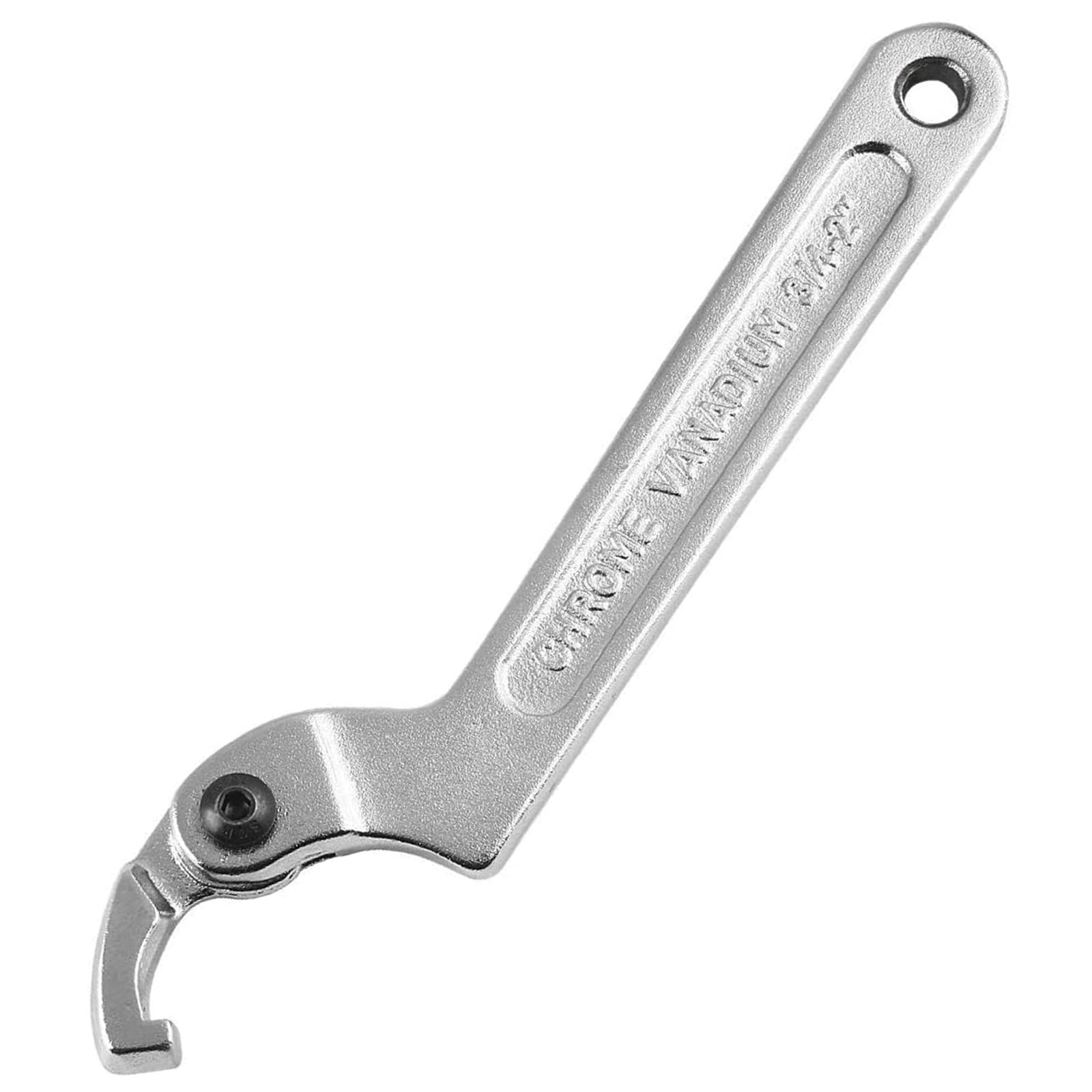 フックレンチ 多機能調節可能 19-51mm 回転 Cピンスパナ 引っ掛け ロックナットレンチ 月形レンチ 締め 緩め ロックナットサスペンション 修理ツール