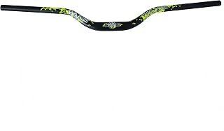 Trkimal φ31.8mm Manillar extra largo de 780mm para bicicleta de carretera MTB, bicicleta de montaña, con barra elevadora de 55mm, para descenso, carreras, fuera de carretera MTB, BMX (Negro+Verde)