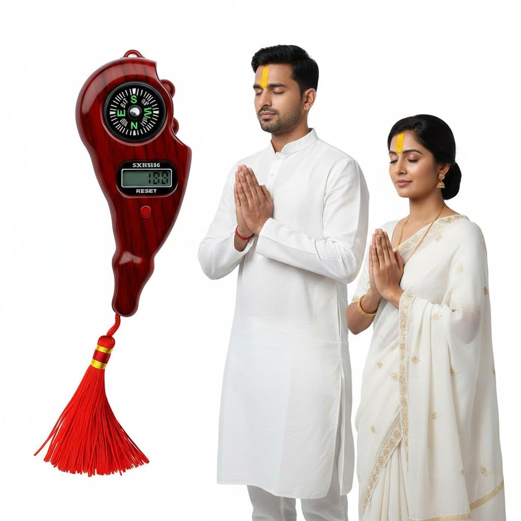 Digital Prayer Counter for Mantra Dhikr Rosary Meditation Universal Chant Counter for Pooja Tasbeeh Simran Yoga Namaz Spiritual Healing Rechargeable Finger Tally Counter - Harmony Edition-image-4