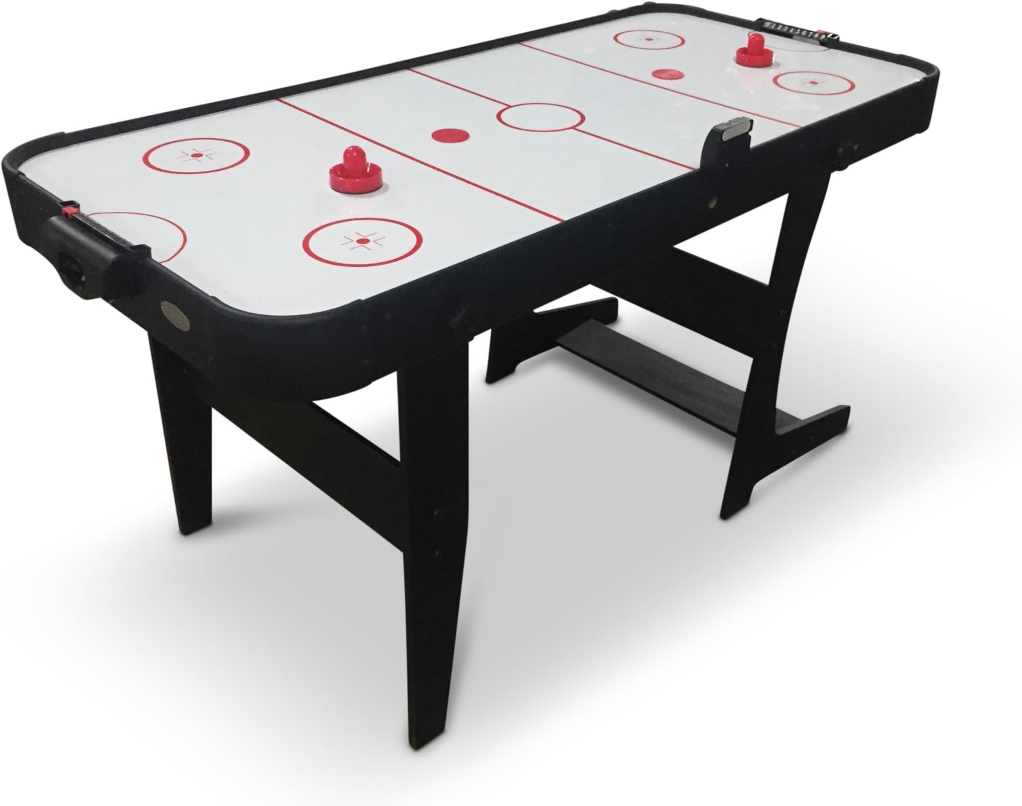 Eagle Folding Air Hockey Table - L4'6" | Electronic Scorer | High-Gloss Surface | Collapsible for Easy Storage | Complete with Pucks & Pushers | Perfect for Adults & Children