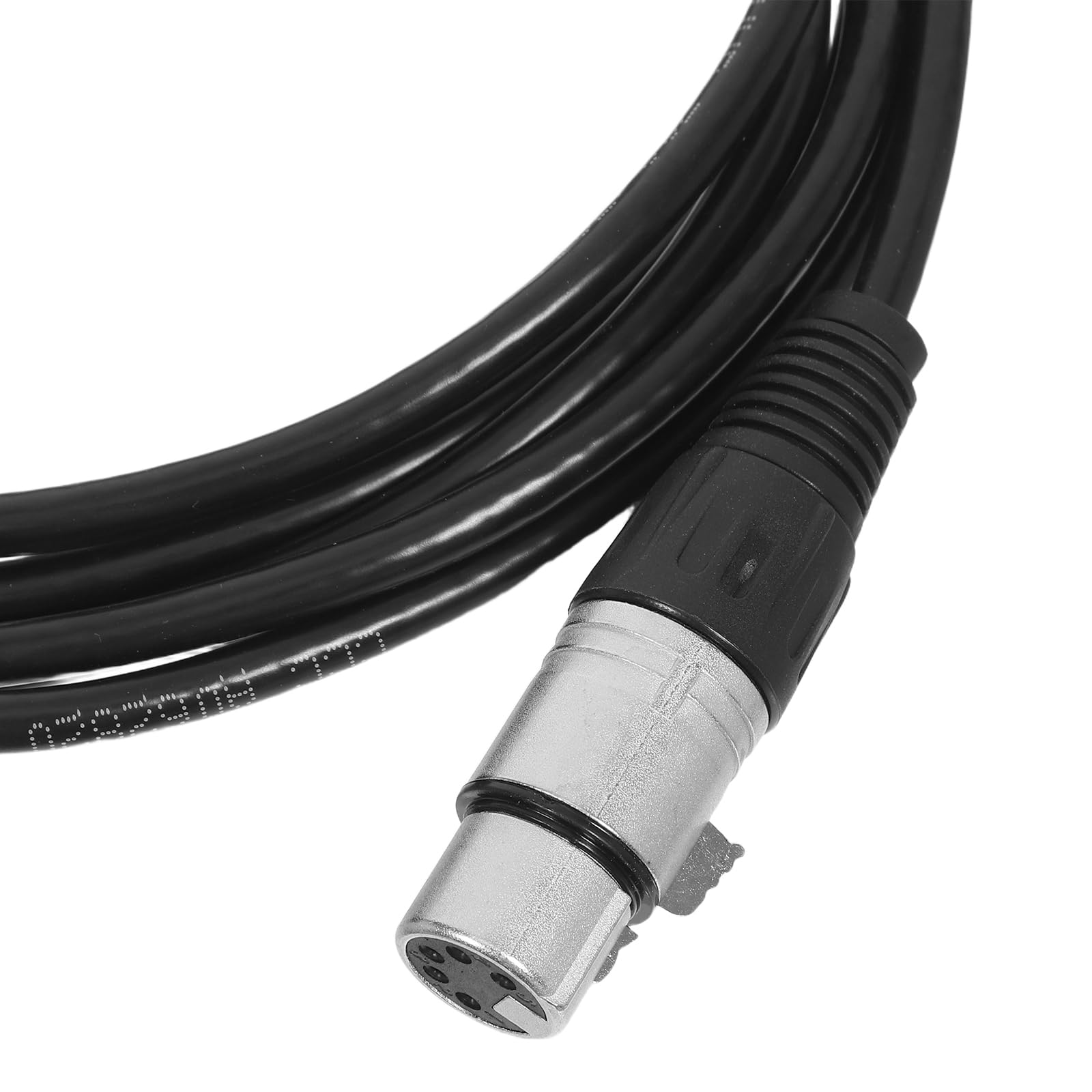 Cavo per microfono XLR maschio-femmina bilanciato per microfono per mixer podcast, illuminazione da palco e registrazione audio professionale, nero