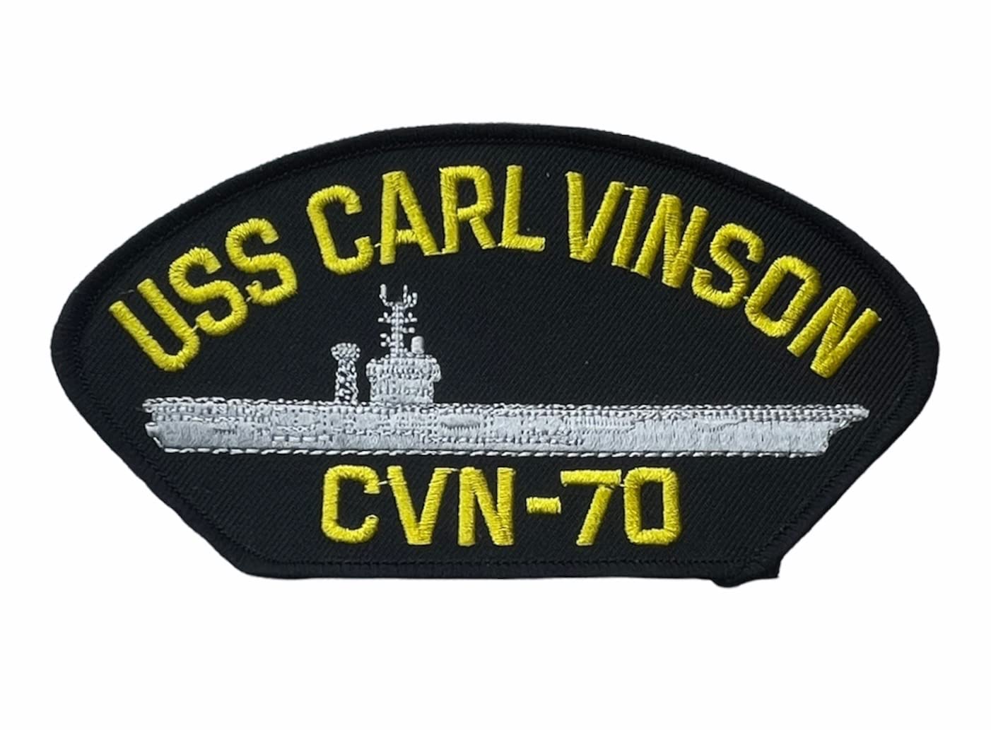 USN USS Carl Vinson CVN-70 Navy Aircraft Carrier Ship Black 5.25" Patch HMC1617 F2D5E