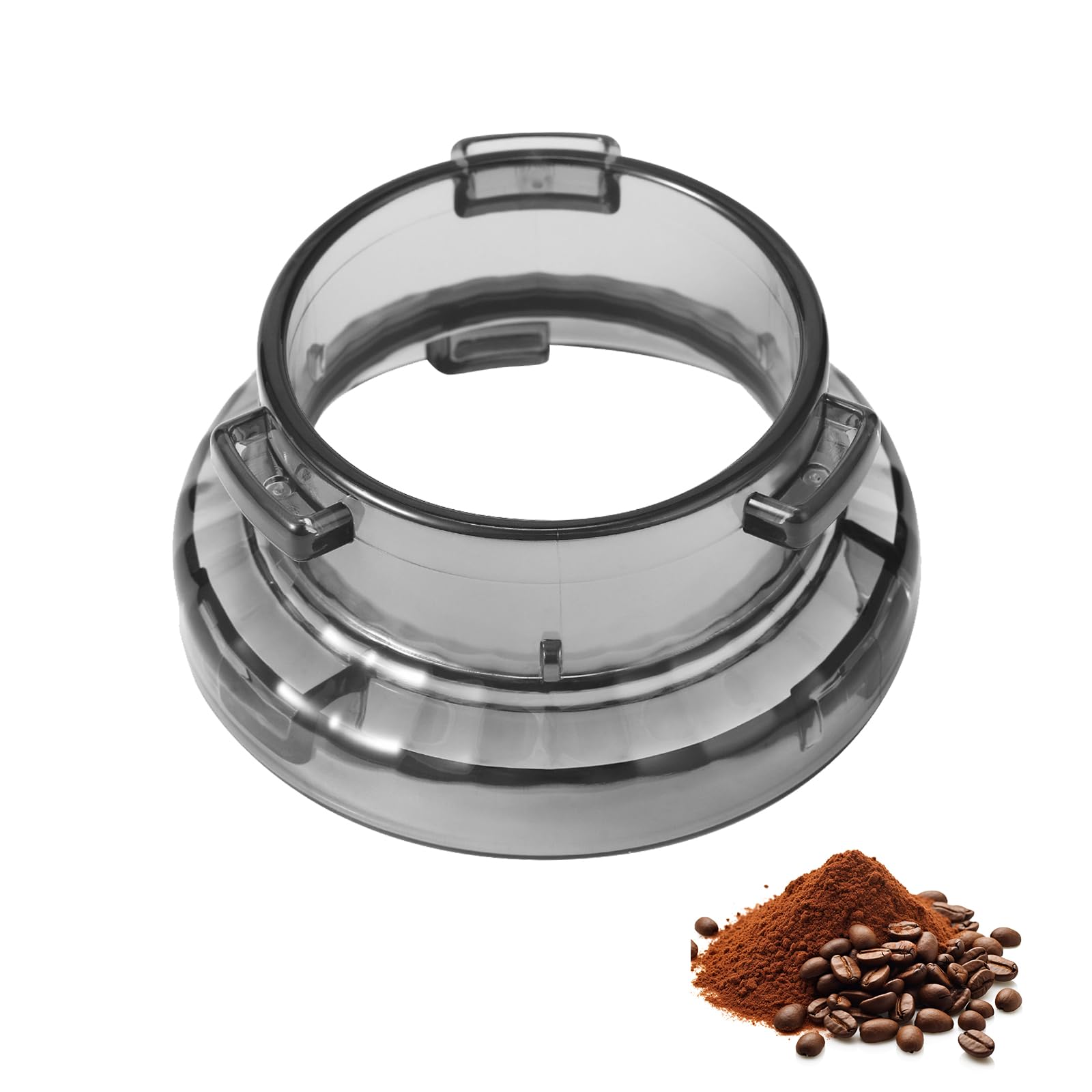 54mm Coffee Dosing Funnel for Sage Coffee Machine Accessories, Anti-Splash Espresso Dosing Funnel for Food Grade Barista Gift Leak Proof (Grey)