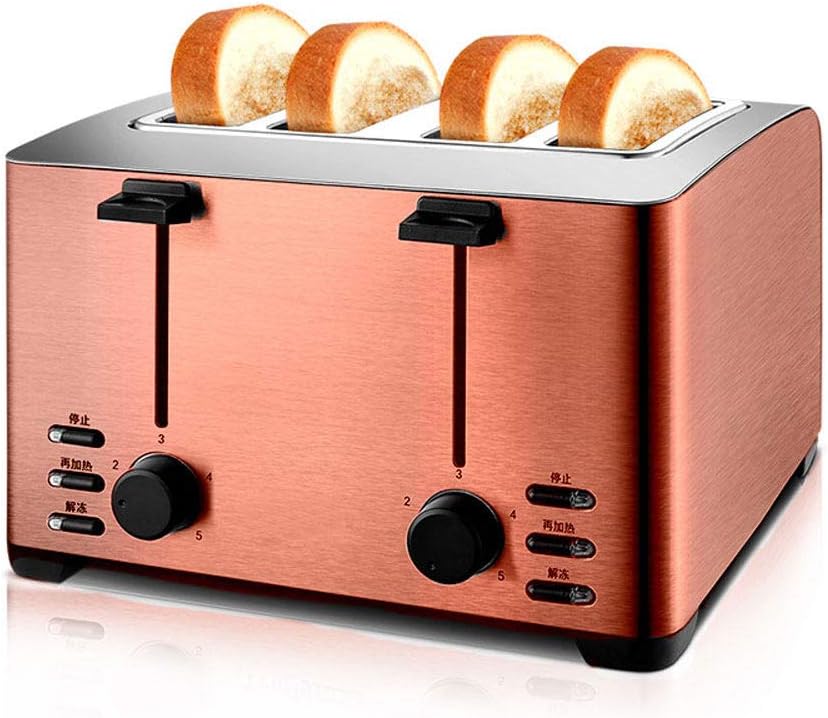 Toasters 4 Slice Best Rated Prime, Retro Small Toaster with Bagel, Cancel, Defrost Function, Reheat, Extra Wide Slot Compact Stainless Steel Small Retro Oven,Red