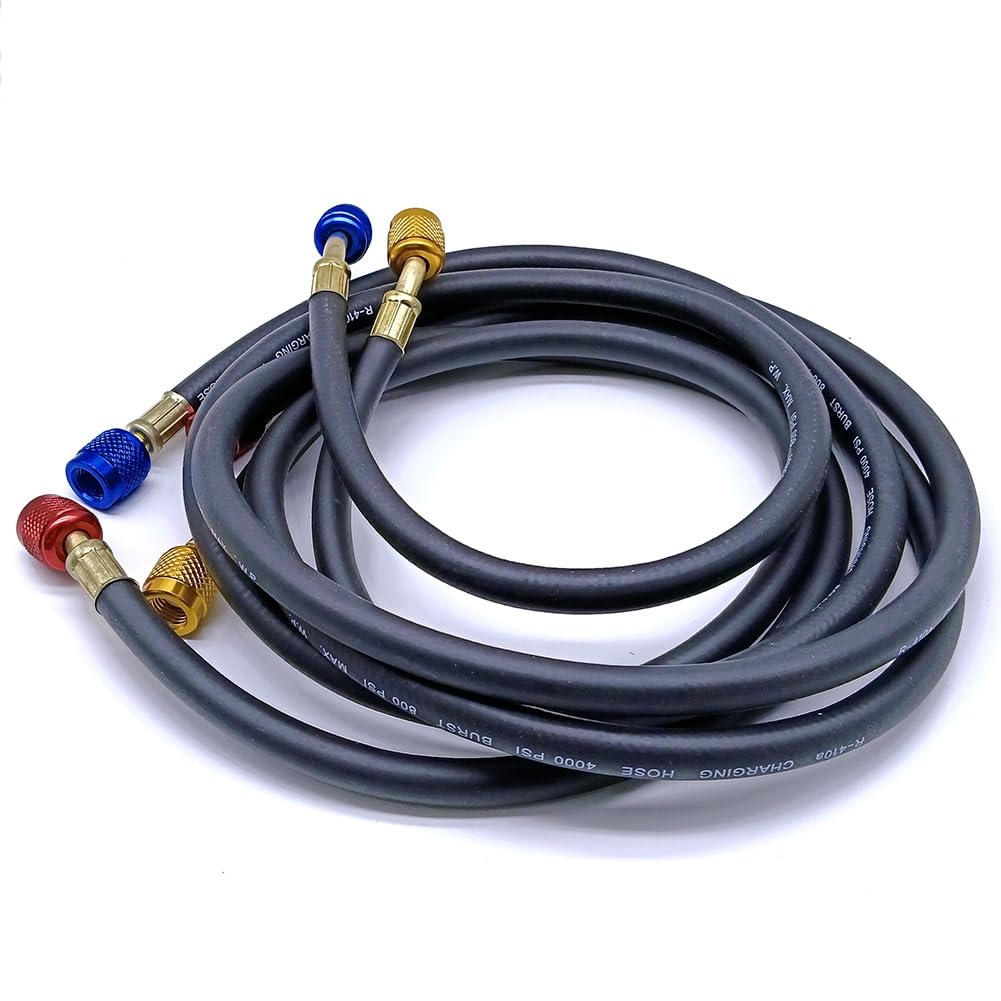 Ijsdnvjndx As Shown R134a R410a Ac Refrigerant Charging Hoses Hvac Air Conditioning Tool Car Silicone Hose Pipe Air Condition System Maintenance