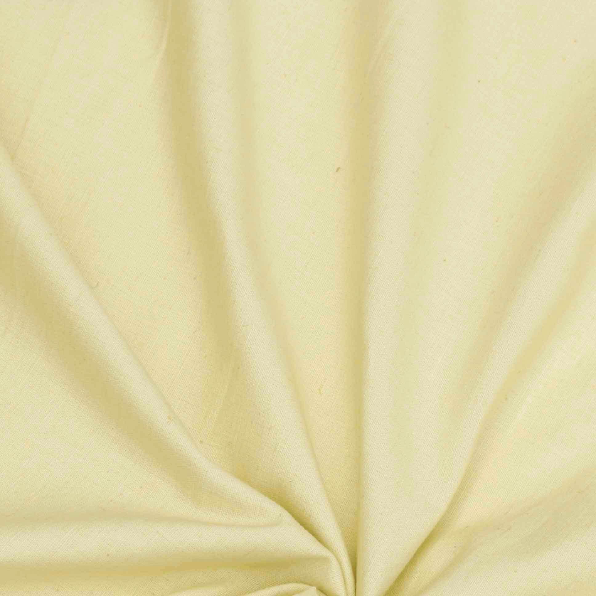 Fabric Mart Direct Hellgelb 100% Baumwollleinen Stoff Meterware, 17 Endlosmeter 107 cm Breite Einfarbig Gelb Großhandel Baumwolle Polsterung für Vorhänge Brautkleid Vorhänge Kissenbezüge